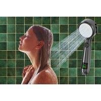 Water-Saving Shower Head With Temperature Lcd Display - 5 Colours - White