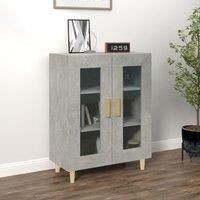Sideboard Concrete Grey 69.5x34x90 cm Engineered Wood