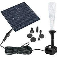 Solar Water Fountain Pump Kit With Multiple Nozzles