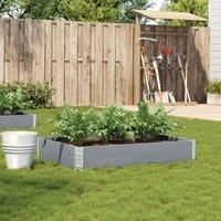 Garden Planter Grey 120x80 cm Solid Wood Pine