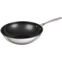 Kuhn Rikon Allround Stainless Steel Non-Stick Induction Safe Wok Silver 7cm H x 44cm L x 25.5cm W