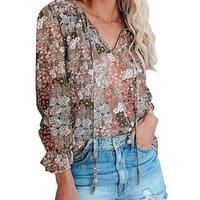 Women'S Floral Shirt - 7 Colours! - Black