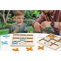 Wooden Noughts And Crosses Board - 5 Colours! - Orange