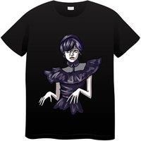 Wednesday Addams-Inspired Printed Black T-Shirt