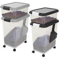 Three Piece Pet Storage Container - Black Or Grey!