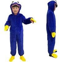Kids Huggy Wuggy Inspired Onesie Costume - Blue & Pink!