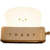 Usb Dimmable Bread Night Lamp In 3 Colours - Pink