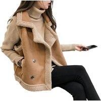 Fleece-Lined Faux Suede Jacket - 6 Sizes & 3 Colours!
