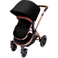 Ickle Bubba Stomp V4 2 in 1 Pushchair  Midnight on Bronze with Tan Handles