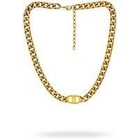 Christian Dior Inspired Gold Chunky Cuban Link Chain - Silver