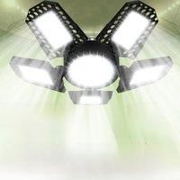 300W LED Garage Light Bulbs E27/E26 Lamp Folding Deformable Home Warehouse Basement Workshop