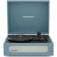 Crosley Voyager Washed Blue 3 Speed Turntable With Rca Output