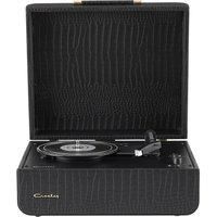 Crosley Mercury Portable Turntable - Bluetooth Record Player, 3-Speed Suitcase Vinyl Player, Home Turntables for Vinyl Records, Built in Stereo Speakers & Bluetooth Receiver, AUX Input, Black