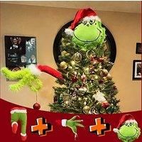 Grinch-Inspired Christmas Tree Decor - Legs, Head Or Arm!