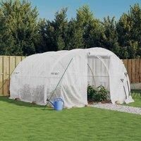 Greenhouse with Steel Frame White 12 m£ 4x3x2 m