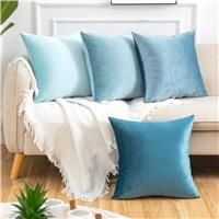 Yonous Gradient Colors Combo Set 4, (16''x16'', Blue-Light Blue)