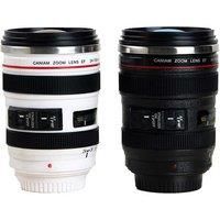 Novelty Camera Lens Travel Coffee Mug - 2 Colours! - White