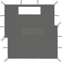 Gazebo Sidewalls with Windows 2 pcs Anthracite