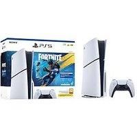 PlayStation 5 (Model Group - Slim) 1TB with Fornite Flowering Chaos - White, White