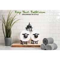 Cute Sheep Toilet Roll Holder - 1 Piece Or 3 Pieces
