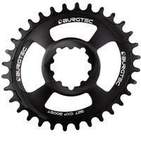 Burgtec Oval ThickThin GXP Boost 3mm Offset Chainring 32T Black