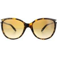 Ralph by Ralph Lauren Women's 0RA51600/13 Sunglasses, Dark Tortoise/Brown Gradient, 57
