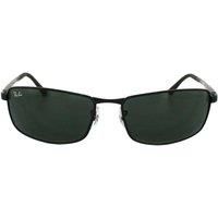 Ray-Ban 3498 002/71 Black RB3498 Rectangle Sunglasses Fishing, Driving Lens Category 3 Size 61mm