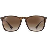 Ray-Ban Sunglasses Chris 4187 856/13 Rubber Havana Gradient Brown