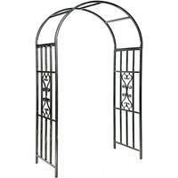 Outdoor Garden Arch In Resistant Black Metal