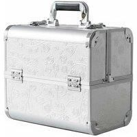 Portable Rose Pattern Beauty Salon Makeup Case