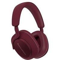 Bowers & Wilkins PX7 S2e Noise Cancelling Wireless Over Ear Headphones, with Qualcomm aptX Adaptive and Quick Charge, 30 Hours of Playback and Six Built-In Microphone, Ruby Red