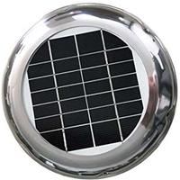 2.5W Stainless Steel Roof Solar Vent Fan Exhaust Ventilation 60CFM Waterproof Ideal for RV Boat Container Greenhouse Toilet