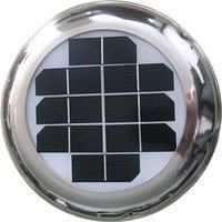 2.5W Solar Roof Ventilator Vent Fan Exhaust Intake Rechargble Libattery Airduct Diameter 120mm For