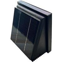 2.5W Black Plastic Solar Wall Fan Airduct Diameter £100mm Ventilator Extractor 68CFM Brushless DC