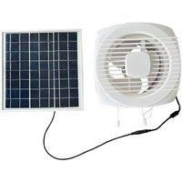 6W Wall Mounted Solar Wall Fan Exhaust Ventilation 250CFM Ideal For Greenhouse Shed Pet House