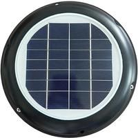 2.5W Solar Vent Fan Airduct Diameter 120mm Black Roof Ventilator For BATHROOM SHED HOME