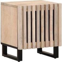 Bedside Cabinet 40x34x46 cm Solid Wood Bleached Mango