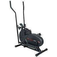 Body Sculpture BE5916 Dual-Action Air Elliptical Cross-Trainer | 12 Months Warranty | Adjustable Air Resistance | Track Your Progress | More, Black