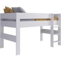 Childrens Child Boy Girl Single 3ft Mid Sleeper Cabin Bed Bundle - White or Grey