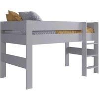 Childrens Child Boy Girl Single 3ft Mid Sleeper Cabin Bed Bundle - White or Grey