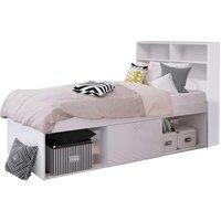 Child Teen Adult Single Storage Cabin Bed with Storage White 190 x 90 3ft