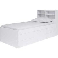 Kudl Captain's Single 3Ft Cabin Bed With Bookcase Headboard