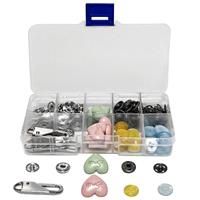 Media Sets of Bronze & Silver Snap Poppers Fasteners, HWX 40 40 10 5