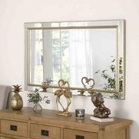 Yearn Mirrors Yearn Soft Brass Bevelled Mirror 137X107Cm