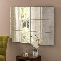 Yearn Mirrors Yearn Antique Mottled Panel Mirror 123X92Cm
