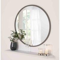Yearn Mirrors Yearn Classic Round Grey Mirror 90Cm