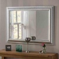 Yearn Mirrors Yearn Textured Framed Mirror Silver 94X69Cm