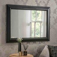 Yearn Mirrors Yearn Textured Framed Mirror Black 119X94Cm