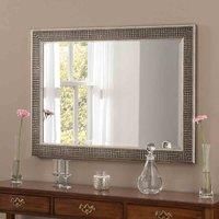 Yearn Mirrors Yearn Cobble Stone Framed Mirror Distressed Silver 116X90Cm