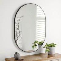Minimal Oval Mirror Black 80(h) x 60cm(w)